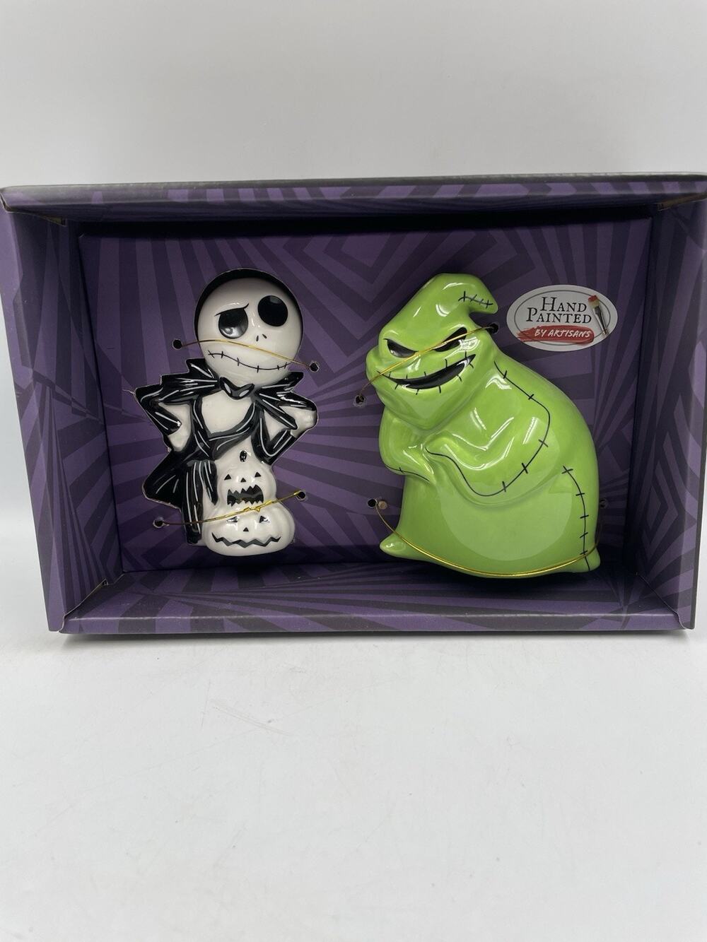 Disney Salt Pepper Shakers Nightmare Before Christmas Jack Oogie Boogie NIP